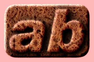 Embossed Food Text Effect 003