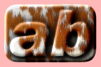 Embossed Fur Text Effect 017
