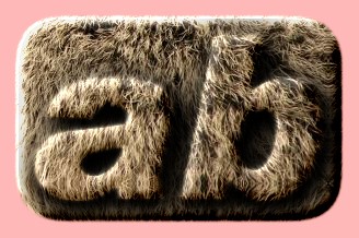 Embossed Fur Text Effect 018