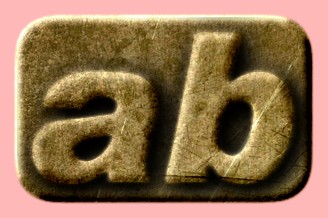 Embossed Golden Text Effect 012
