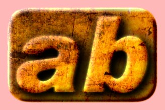Embossed Golden Text Effect 023