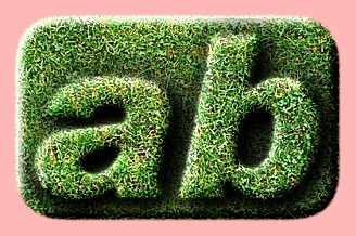 Embossed Grass Text Effect 001