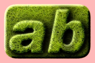 Embossed Grass Text Effect 008