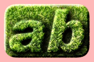 Embossed Grass Text Effect 012