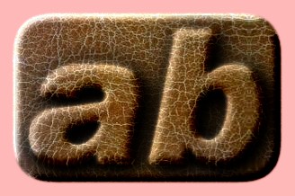 Embossed Leather Text Effect 003