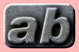 Embossed Leather Text Effect 004