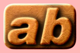 Embossed Leather Text Effect 005