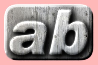 Embossed Metallic Text Effect 045