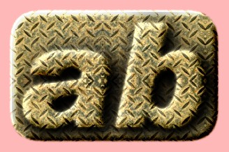 Embossed Metallic Text Effect 048