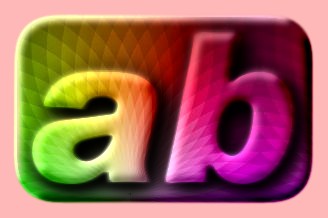 Embossed Rainbow Text Effect 012