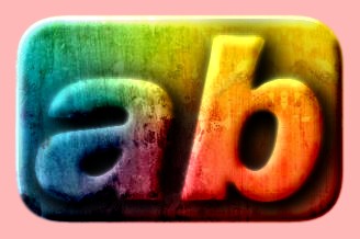 Embossed Rainbow Text Effect 027
