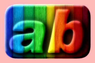 Embossed Rainbow Text Effect 039