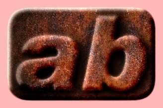 Embossed Rust Text Effect 004