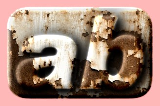 Embossed Rust Text Effect 012