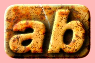 Embossed Rust Text Effect 014