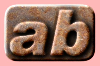 Embossed Rust Text Effect 016