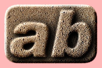 Embossed Sand Text Effect 005