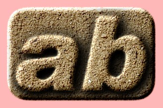 Embossed Sand Text Effect 006