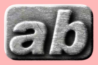 Embossed Steel Text Effect 001