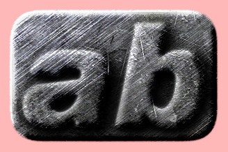 Embossed Steel Text Effect 011