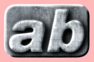 Embossed Steel Text Effect 017