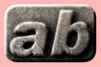 Embossed Stone Text Effect 006
