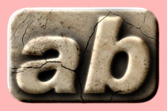 Embossed Stone Text Effect 036