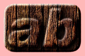 Embossed Wood Text Effect 007