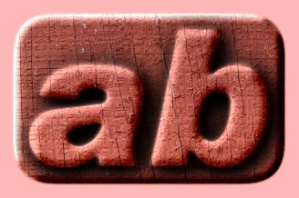 Embossed Wood Text Effect 008