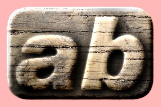 Embossed Wood Text Effect 014