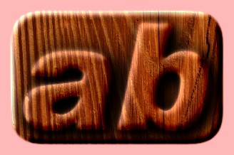Embossed Wood Text Effect 015