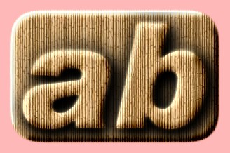 Embossed Wood Text Effect 022