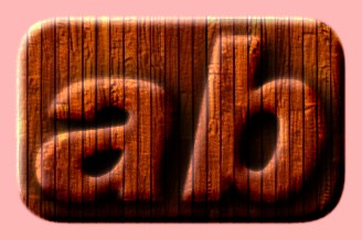 Embossed Wood Text Effect 023