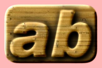Embossed Wood Text Effect 024