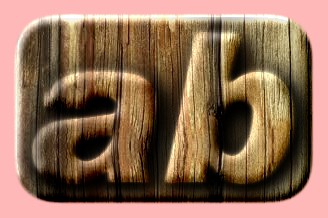 Embossed Wood Text Effect 035