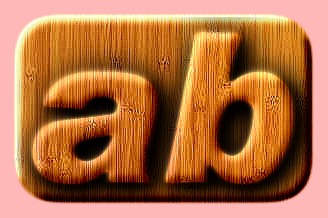 Embossed Wood Text Effect 045