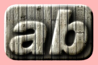 Embossed Wood Text Effect 050
