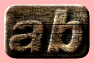 Embossed Wood Text Effect 053
