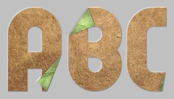 Folded Paper Text Effect