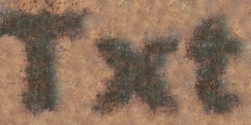 Procedural Dirty Metal 3 Text Effect