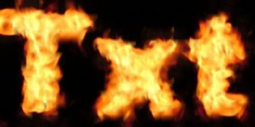 Procedural Fire Text Effect