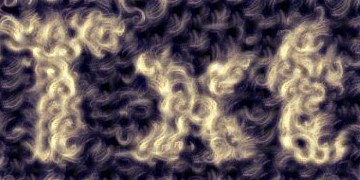 Procedural Fur Text Effect