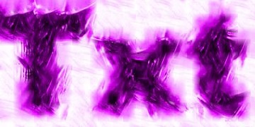 Procedural Magenta Crystal Text Effect