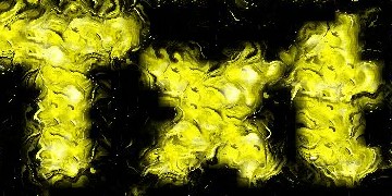 Procedural Molten Gold Text Effect