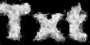 Procedural Smoke Text Effect