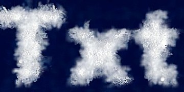 Procedural White Crystal Text Effect